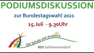 Podiumsdiskussion zur Bundestagswahl 2021  im Landkreis HamelnPyrmont [upl. by Airotel]