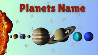 Planets name Solar System  8 planets name  Planets name in English [upl. by Ellerey]