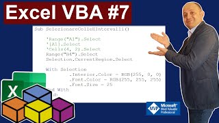 Excel VBA 7 Riferimenti a celle singole o ad intervalli ActiveCell o Selection Basic Macro [upl. by Ecnahs]