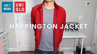 UNIQLO HAUL Mens Harrington Jacket Review  Info amp Fit Guide [upl. by Sanderson]