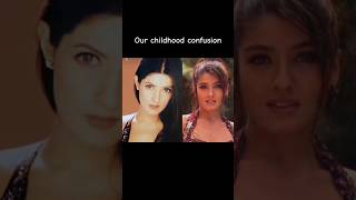 Raveena Tandon  Twinkle Khana  Our Childhood Confusion mustwatch bollywood subscribe [upl. by Atilrak822]