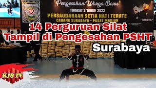 14 Perguruan Pencak Silat tampil di Pengesahan warga baru SH Terate Cabang Surabaya [upl. by Rashidi]