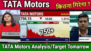 TATA Motors share news todaykitna giregahold or sell tata motors share analysistarget tomarrow [upl. by Zoa]