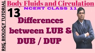 Differences between Heart Sounds LUB amp DUB DUP Systolic Sound amp Diastolic sound NEET 11th NCERT [upl. by Mehala507]