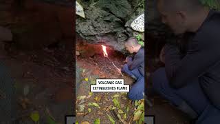 Volcanic Gas Extinguishes Flame [upl. by Hcra439]