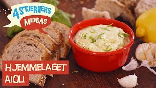 Hjemmelaget Aioli  Ole Martins Kokketips  4Stjerners Middag [upl. by Nali]