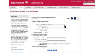 Bank of America How to Set Up Online Bill Pay [upl. by Yliah]