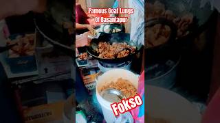 Trying Fokso The Famous Goat Lungs Street Food in Basantapur Kathmandu nepalifood [upl. by Zonda778]