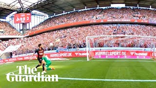 Bodycam view of Olivier Girouds sublime goals for Milan against FC Köln [upl. by Aksel]