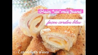 ROULE PAIN De Mie Pané FACON CORDON BLEU [upl. by Earl]