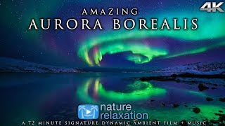 RealTime Northern Lights in 4K  Healing Music  Alaskas Auroras  Nature Relaxation Film [upl. by Naujat168]