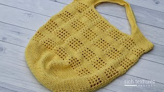 Sunny Day Market Bag Crochet Pattern [upl. by Augustus]