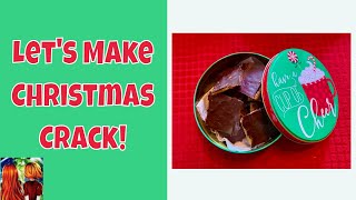 How To Make Christmas Crack  Saltine Cracker Toffee  Vlogmas Day 7 [upl. by Lashoh]