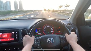 Honda Vezel sunset beach road POV Drive Phase 8 Karachi [upl. by Shelia]