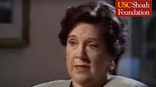 Liberation  Holocaust Survivor Esther Bem Testimony Clip  USC Shoah Foundation [upl. by Yruy917]