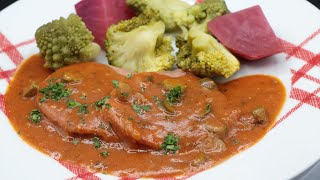 Recette de la langue de boeuf sauce piquante cuisson basse température en pot [upl. by Lehet]