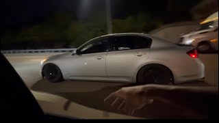 G37 sedan vs g37 sedan 40 roll mods in description [upl. by Ralip]