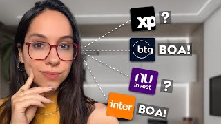 QUAL a MELHOR CORRETORA para se INVESTIR em 2023  XP BTG PACTUAL NUINVEST INTER [upl. by Sarkaria]