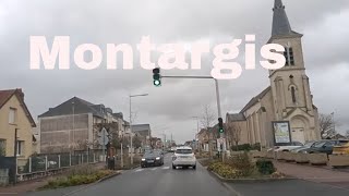 Montargis 4K Driving French region [upl. by Lebiralc]