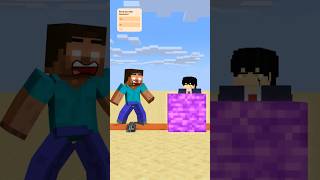 HELP Herobrine Stop Bedrock friendship shorts trending anime [upl. by Eisso]