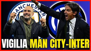 Ultimissime MANCHESTER CITYINTER Conferenza INZAGHI e formazioni  INTER NEWS [upl. by Akimot]