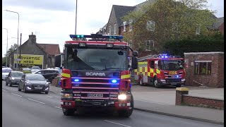 Norfolk Fire amp Rescue Service Hingham RP amp Attleborough RP Turnout from Thetford April 2024 [upl. by Loziram]