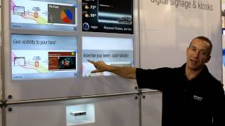 SpinetiX show us the new features of Fusion and HMD  infoComm 2012 [upl. by Aticilef]