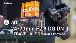 SIGMA 2470mm F28 DG DN II  Art  Travel Vlog  Sample Footage [upl. by Cinamod]