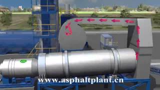 3D Animation of Mobile Asphalt Mixing Plant at Work [upl. by Tye6]