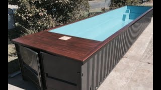 Shipping Container Pool Ideas [upl. by Sekoorb]