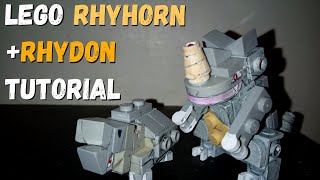 How to Make LEGO Pokemon Rhyhorn and Rhydon [upl. by Naus]