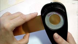 Stampin Up How to Make Faux Metal Rim Tag [upl. by Aronle]