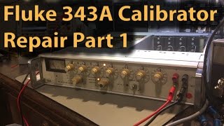 228 Fluke 343A DC Voltage Calibrator Repair Part 1 [upl. by Wauters]