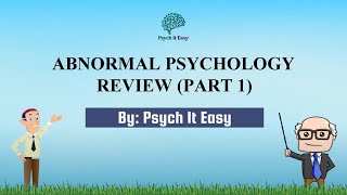 Abnormal Psychology Quiz with Explanations Part 1  Psych It Easy [upl. by Sorilda]