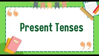 Quiz 10 Present Tenses [upl. by Charlot]