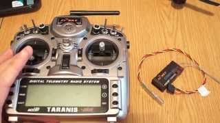 Rssi setup with D8RII plus and European version of the Taranis [upl. by Fadil]