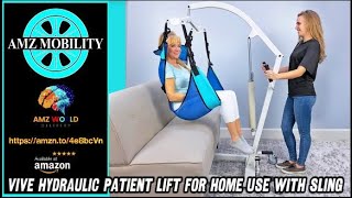 Describing Vive Hydraulic Patient Lift for Home Use with Sling Amazon [upl. by Jackson]