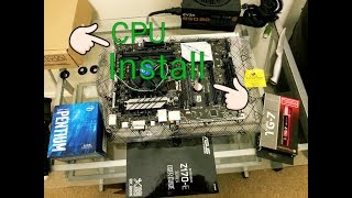 LGA 1151 CPU INSTALL ON ASUS Z170E MOBO [upl. by Latisha]