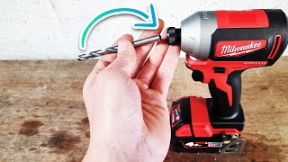 How To Use A Drill Bit In A Milwaukee Impact Driver [upl. by Bilicki129]