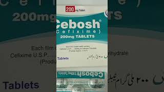 Cebosh 200mg Tablet Uses in Urdu Cebosh 400mg Tablet Uses Cefixime 400mg [upl. by Zertnom253]