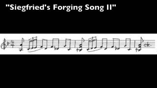 Wagner Leitmotives  72  Siegfrieds Forging Song II [upl. by Fachan]