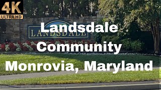 4K 🇺🇸 Driving Tour  Going Through a Beautiful Neighborhood  Landsdale Monrovia MD [upl. by Ninazan815]