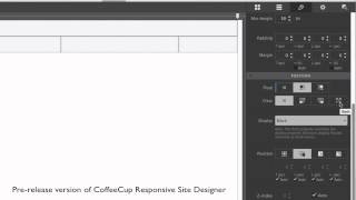 Pre Release Version of CoffeeCup Responsive Site Designer [upl. by Baggott]