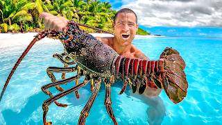 Catching Giant Lobsters For Food On Tropical Island [upl. by Laidlaw]