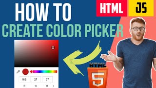 How to Create Color Picker in HTML amp Javascript [upl. by Pandora]