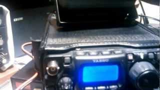 Yaesu FT817 vs Hallicrafters Cyclone III SR400a [upl. by Damick]