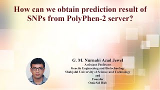 628 Obtaining prediction result of SNPs from PolyPhen2 server [upl. by Anees93]