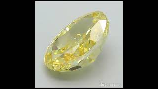 610 Carat Fancy Vivid Yellow Oval Diamond  VS1 Clarity Excellent Polish amp Symmetry IGI Certified [upl. by Rhyner344]