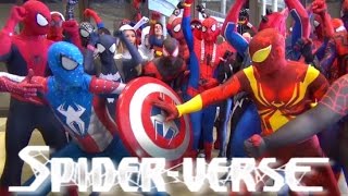 SpiderMan SPIDERVERSE Wreaks Havoc at MEGACON Epic Flash Mob Invasion [upl. by Mahgirb]