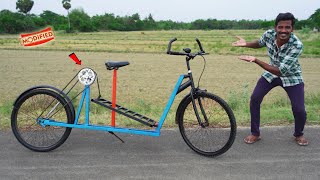 Making PedalLess Cycle  இனி மிதிக்க தேவையில்லை  Normal Cycle Modified to pedal less  MmK [upl. by Nek330]